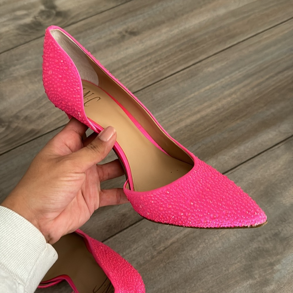INC Kenjay pink heels size 7.5 - Picture 8 of 10
